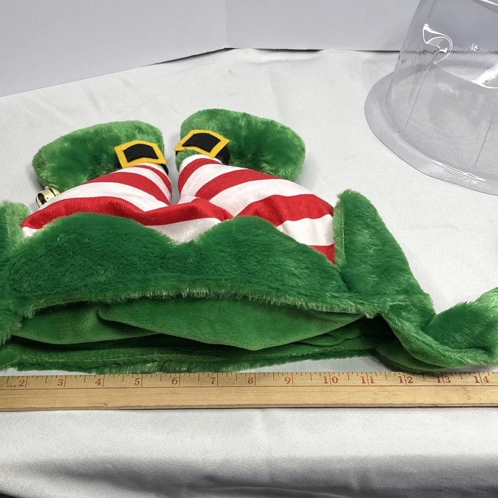 Adjoy Christmas Elf‎ Adult Party Hat One Size Fits Most Padded Lined w/Bells